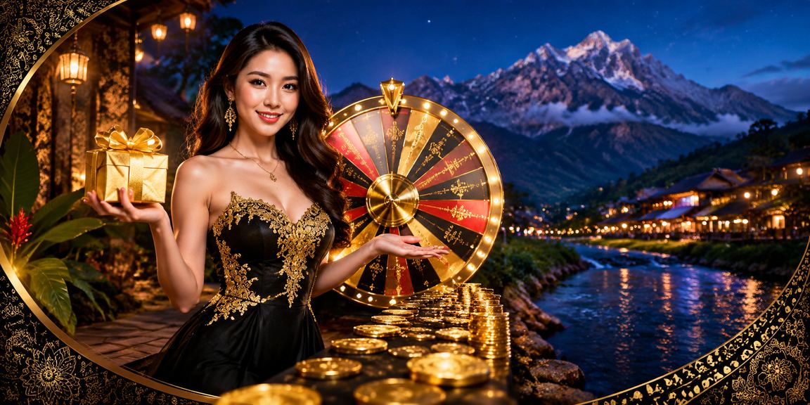 Malaysian player in traditional batik attire playing casino roulette in Sabah